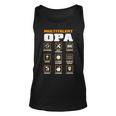 Multitalent Opa Unisex TankTop mit lustigen Icons, Unisex TankTop für Großväter