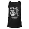 Parkinsons Disease Awareness DadS Fight Silver Ribbon Gift Unisex Tank Top