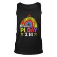 Pi Day Teacher Rainbow Funny Happy Pi Day 3 14 Unisex Tank Top