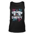 Pink Or Blue Daddy Loves You Elephants-Baby Gender Reveal Unisex Tank Top
