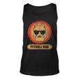 Pitbull Dad Dog With Sunglasses Pit Bull Father & Dog Lovers Unisex Tank Top