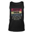 Poppop Knows Everything If He Doesnt Know Fathers Day Unisex Tank Top