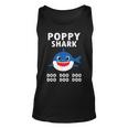 Poppy Shark Doo Doo Doo Funny Fathers Day Poppy Unisex Tank Top