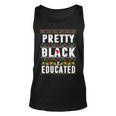 Pretty Black And Educated Black History Month Funny Apparel Unisex Tank Top
