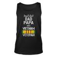 Proud Dad Papa Vietnam Veteran Vintage Vet Unisex Tank Top