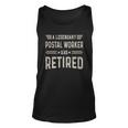 Retired Postal Worker Shirt - Legendary Postal Worker Men Women Tank Top Graphic Print Unisex