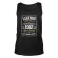 Retro Birthday Legends Were Born In 1982 September Men Women Tank Top Graphic Print Unisex