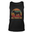 Retro Bull Terrier Dad Bully Daddy Dog Owner Pet Father Unisex Tank Top