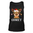 Santa Reindeer Comet Xmas Group Costume Unisex Tank Top