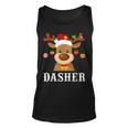Santa Reindeer Dasher Xmas Group Costume Unisex Tank Top