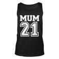 Schwarzes Unisex TankTop Mum 21 im Sportdesign, Perfektes Tee für Mütter