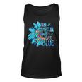 Sunflower Puzzle In April We Wear Blue Autism Awareness Unisex Tank Top