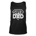 Super Dad Captain Funny Fathers Day Dad  Gift For Mens Unisex Tank Top