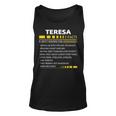 Teresa Name Gift Teresa Facts V3 Unisex Tank Top