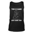 This Is Zaire Run Zaire Run Personalized Name Fun Track Team Unisex Tank Top