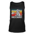 Unclesaurus Uncle Dinosaurs Dad & Baby Fathers Day Gift Unisex Tank Top