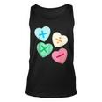 Valentines Day Hearts With Math Symbols Unisex Tank Top