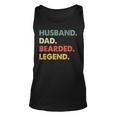 Vintage Beard Husband Dad Bearded Legend Men Tank Top