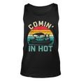 Vintage Comin In Hot Pontoon Boat Boating Dad Fathers Day Unisex Tank Top