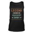 Vintage Legend Seit August 2001 Geburtstag Männer Frauen Tank Top