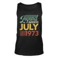 Vintage Legend Seit Juli 1973 Geburtstag Tank Top