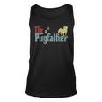 Vintage The Pugfather Happy Fathers Day Pug Lover Unisex Tank Top