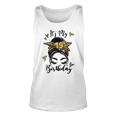 19Th Birthday Decorations Girl Messy Bun 19 Years Old Bday Unisex Tank Top