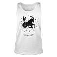 Black Capricorn Zodiac Sign Unisex Tank Top
