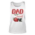 Dad Of The Sweet One Sweet One Strawberry Birthday  Unisex Tank Top