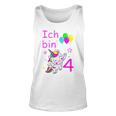 Einhorn Unisex TankTop für Mädchen 4 Jahre, Zauberhaftes Einhorn-Motiv