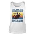 Funny I Like Murder Shows Comfy Clothes And Maybe 3 People Unisex Tank Top