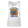 Funny Pugs Not Drugs Gift For Pug Lovers Unisex Tank Top