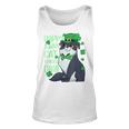 Funny St Patricks Day Happy St Cat Tricks Day Unisex Tank Top
