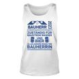 Herren Bauherr 2023 Zuständig Für Baustrom Lustiger Spruch Tank Top