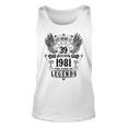 Legende Geburtstag 1981 Langarm-Unisex TankTop, 39 Jahre Jubiläum