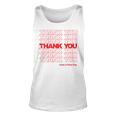 Thank You Have A Nice Day Plastic Grocery Bag Unisex Tank Top
