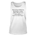 To The Person Behind Me Dear Person Behind Me Unisex Tank Top