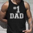 1 Dad Number One Fathers Day Vintage Style Unisex Tank Top Gifts for Him