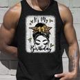 11Th Birthday Decorations Girl Messy Bun 11 Years Old Bday Unisex Tank Top Gifts for Him