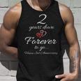 2 Years Down Forever To Go Happy 2Nd Anniversary Gift Unisex Tank Top Gifts for Him