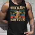 Vintage Best Cat Dad Ever Tabby Fathers Day Gift For Daddy Unisex Tank Top