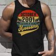 Vintage Retro October 2001 19Th Birthday Gifts 19 Years Old Unisex Tank Top