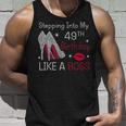 Stepping Into My 49Th Birthday Like A Boss Funny Unisex Tank Top
