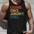 21 Year Old Gift Legend Since January 2002 21St Birthday V2 Unisex Tank Top Gifts for Him