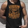 21 Year Old Gifts Legends Born In 2002 Vintage 21St Birthday Unisex Tank Top Gifts for Him