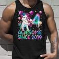 4 Years Old Unicorn Flossing 4Th Birthday Girl Unicorn Party V5 Unisex Tank Top Gifts for Him
