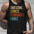 41Th Birthday Gifts 41 Year Old Awesome Since February 1982 Unisex Tank Top Gifts for Him