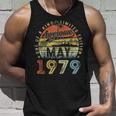 44 Year Old Awesome Since May 1979 44Th Birthday Unisex Tank Top Gifts for Him