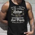 48. Geburtstag Mythische Legende 1975 Männer Vintage Unisex TankTop Geschenke für Ihn