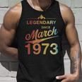 50 Geburtstag 50 Jahre Alt Legendär Seit März 1973 V4 Tank Top Geschenke für Ihn